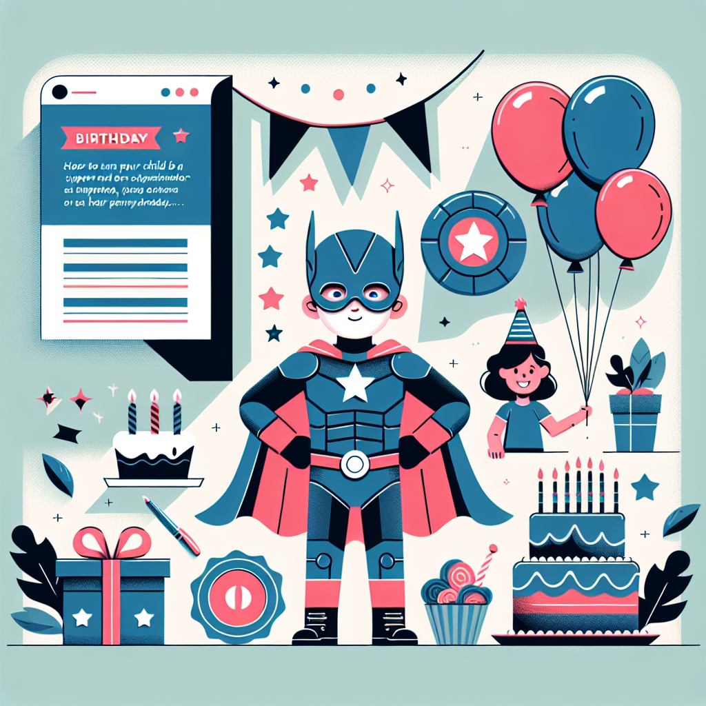 איך להפוך את הילד שלכם לגיבור על ביום ההולדת שלו