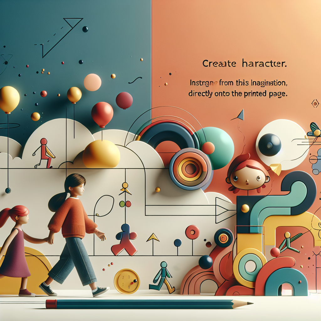 יצירת דמויות עם הילדים: מהדמיון בראש לדף המודפס