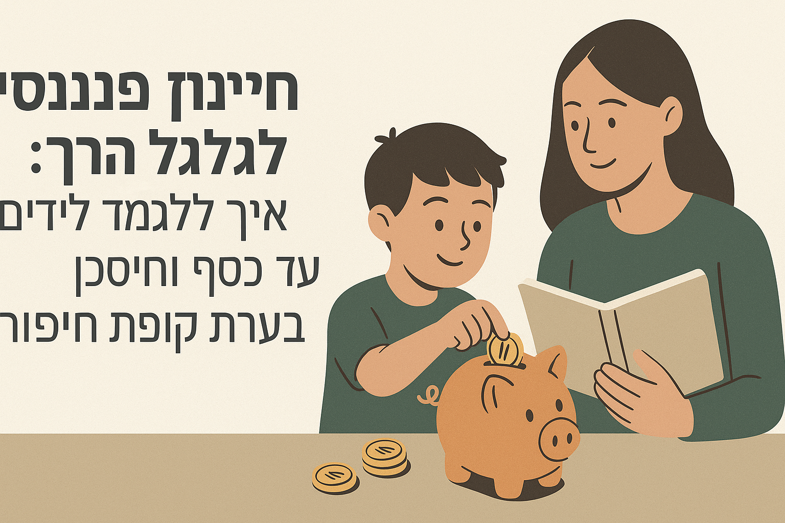 חינוך פיננסי לגיל הרך: איך ללמד ילדים על כסף וחיסכון בעזרת קופת חיסכון וסיפור