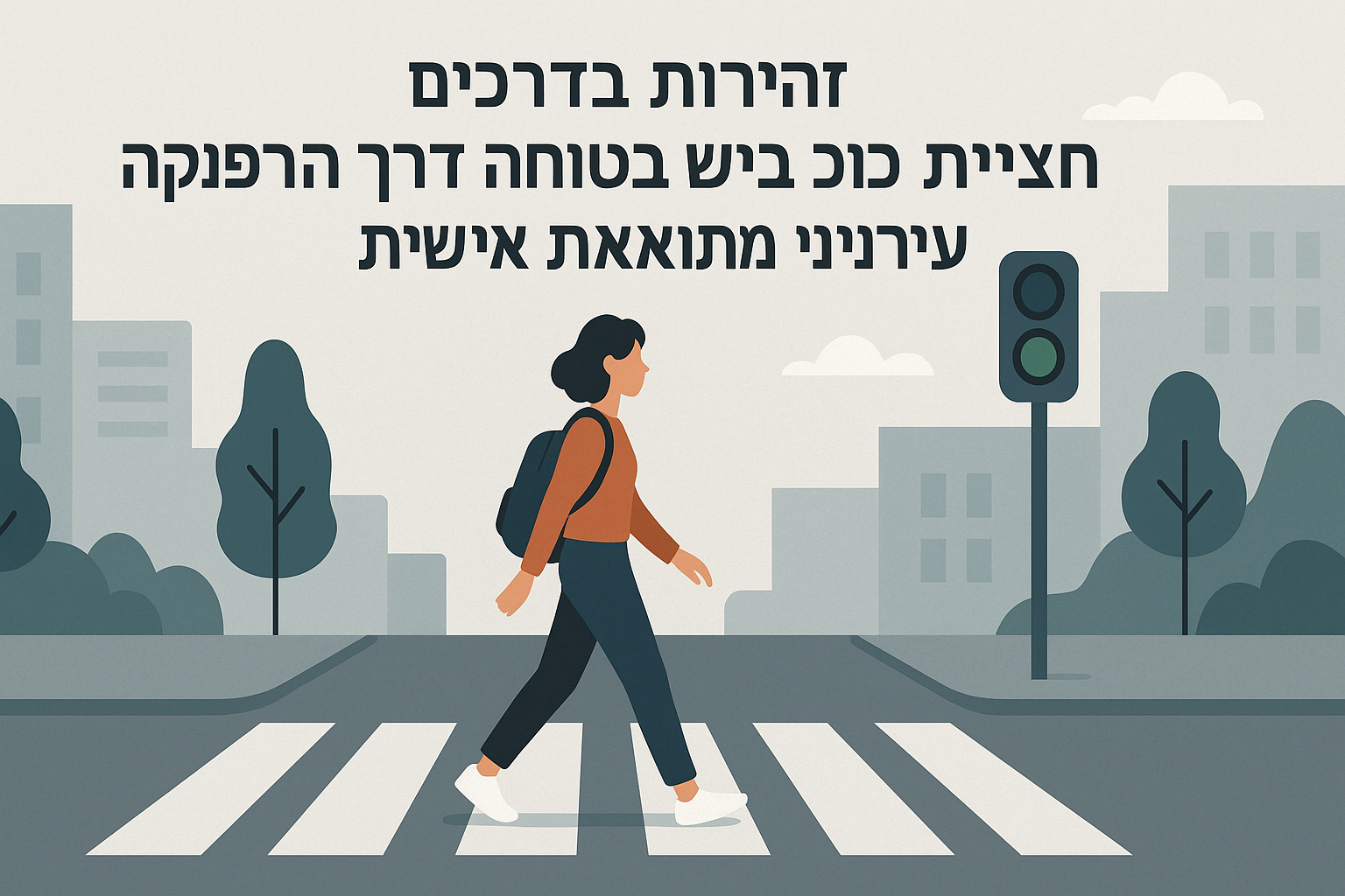 זהירות בדרכים: חציית כביש בטוחה דרך הרפתקה עירונית מותאמת אישית